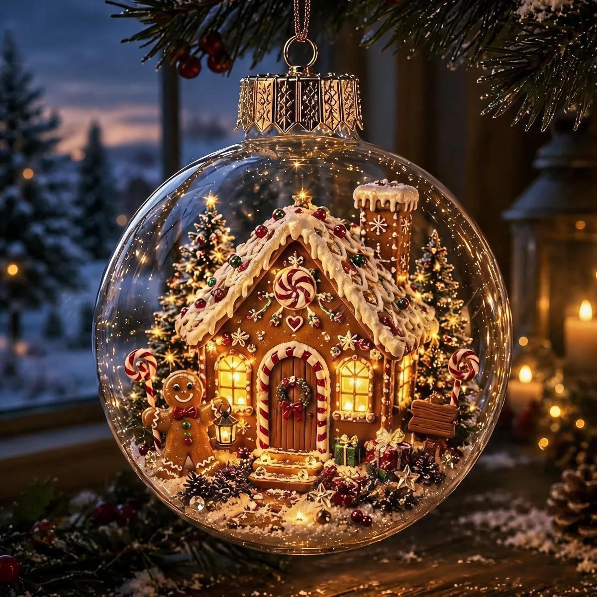 Glowing Christmas Diorama Ornament - product image 15