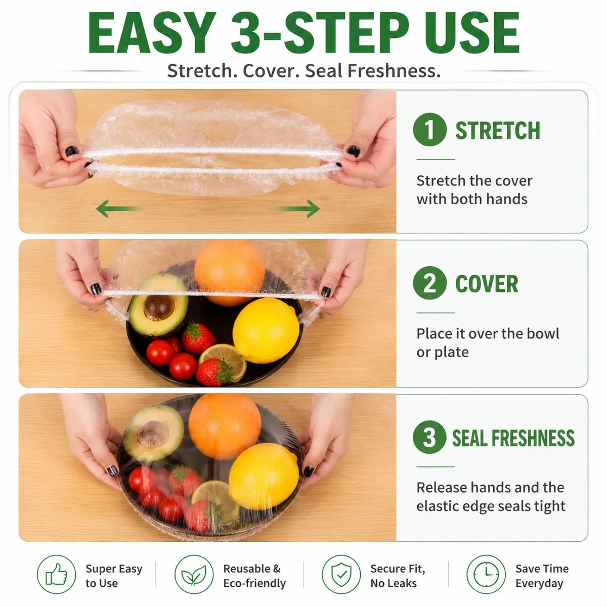 Disposable Stretch Food Covers – 100 Count - product image 7
