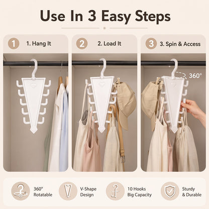 Rotating 12-Slot Accessory Hanger - product image 1
