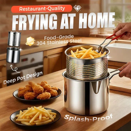 304 Stainless Steel Fryer Set with Frying Grid - product image 1
