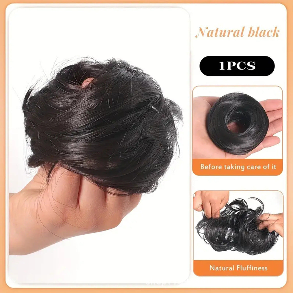 Synthetic Hair Bun Extension - product image 9