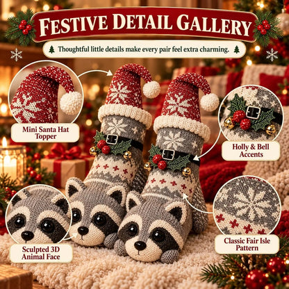 3D Knit Christmas Animal Slipper Socks - product image 6