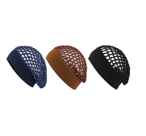 Stretchy Wide-Edge Sleeping Cap Set – 3 Pieces - product image 19