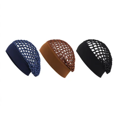 Stretchy Wide-Edge Sleeping Cap Set – 3 Pieces - product image 19