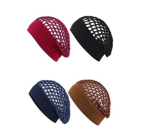 Stretchy Wide-Edge Sleeping Cap Set – 3 Pieces - product image 20