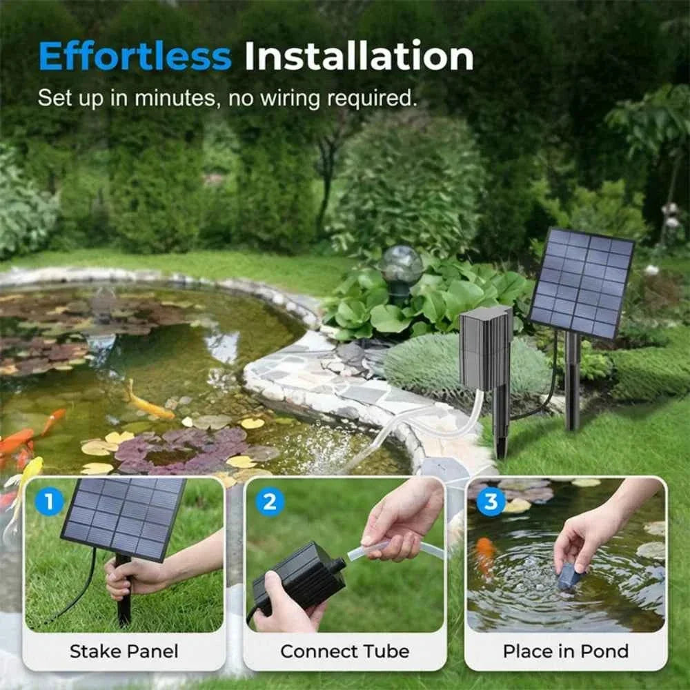 Solar Pond Aerator with Air Pump - product image 3