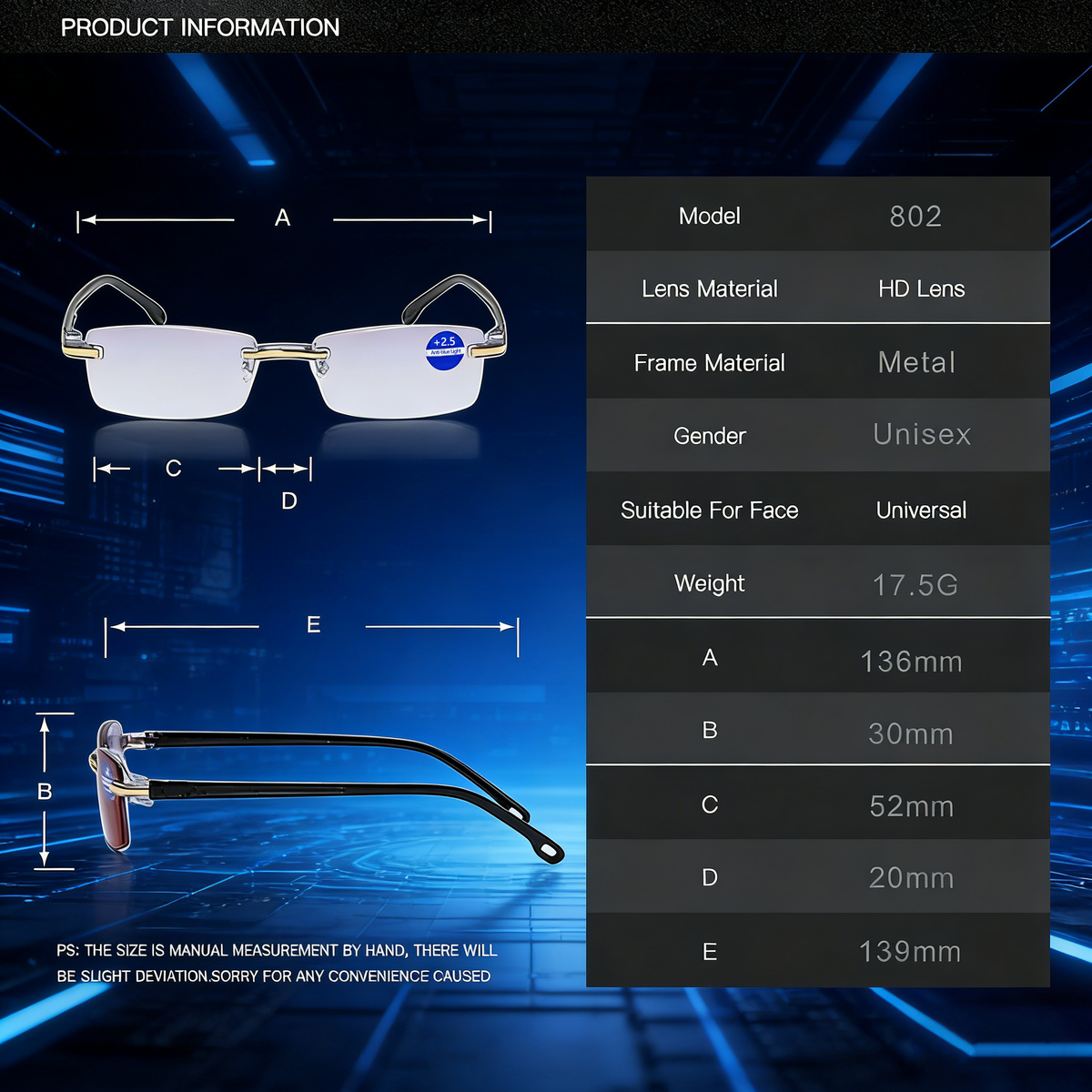 Reading Glasses with Gold or Silver Frame Options - product image 6