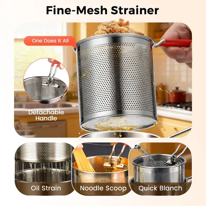 304 Stainless Steel Fryer Set with Frying Grid - product image 5