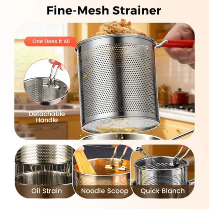 304 Stainless Steel Fryer Set with Frying Grid - product image 5