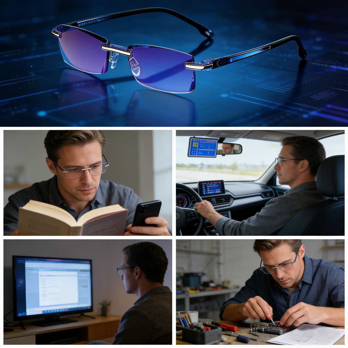 Reading Glasses with Gold or Silver Frame Options - product image 5