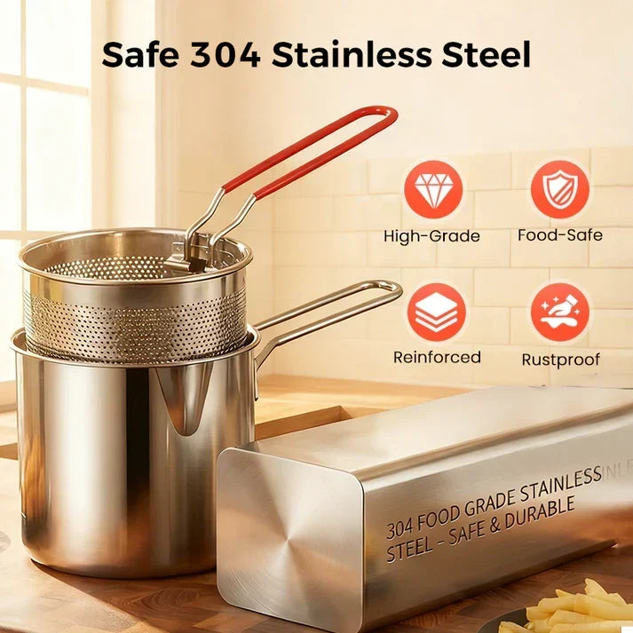 304 Stainless Steel Fryer Set with Frying Grid - product image 6