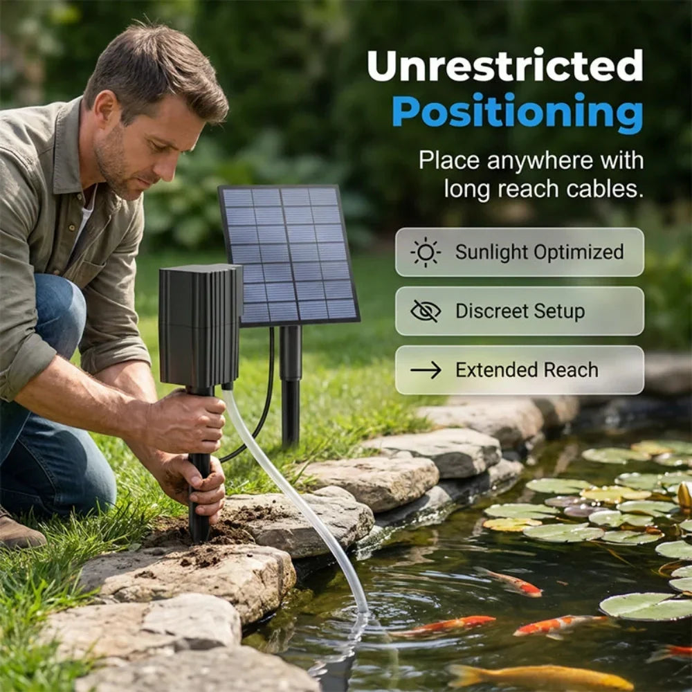 Solar Pond Aerator with Air Pump - product image 1