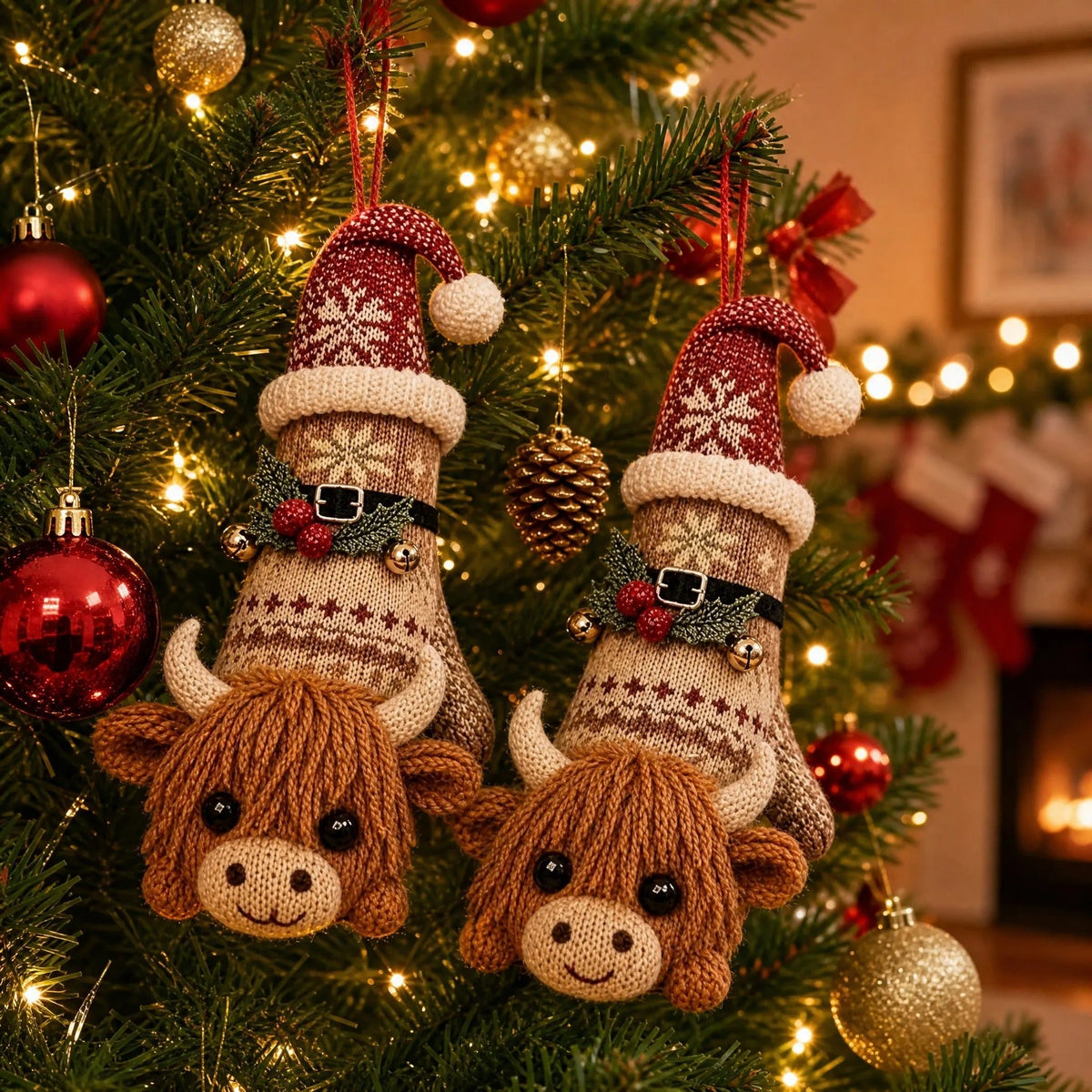 3D Knit Christmas Animal Slipper Socks - product image 2