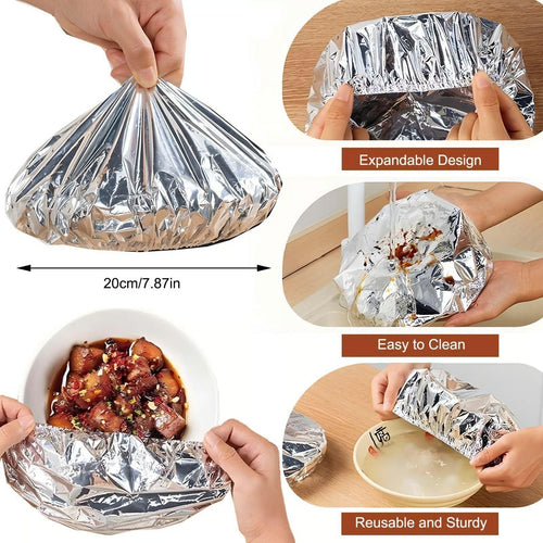 Reusable Aluminum Foil Food Covers - product image 1