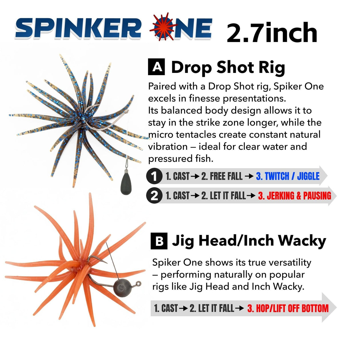 Tentacle Soft Plastic Fishing Lures – 4 or 6 Pack - product image 12