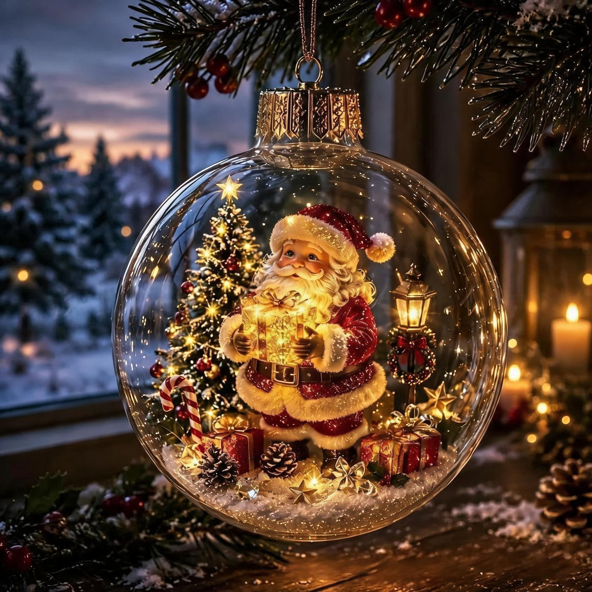 Glowing Christmas Diorama Ornament - product image 8