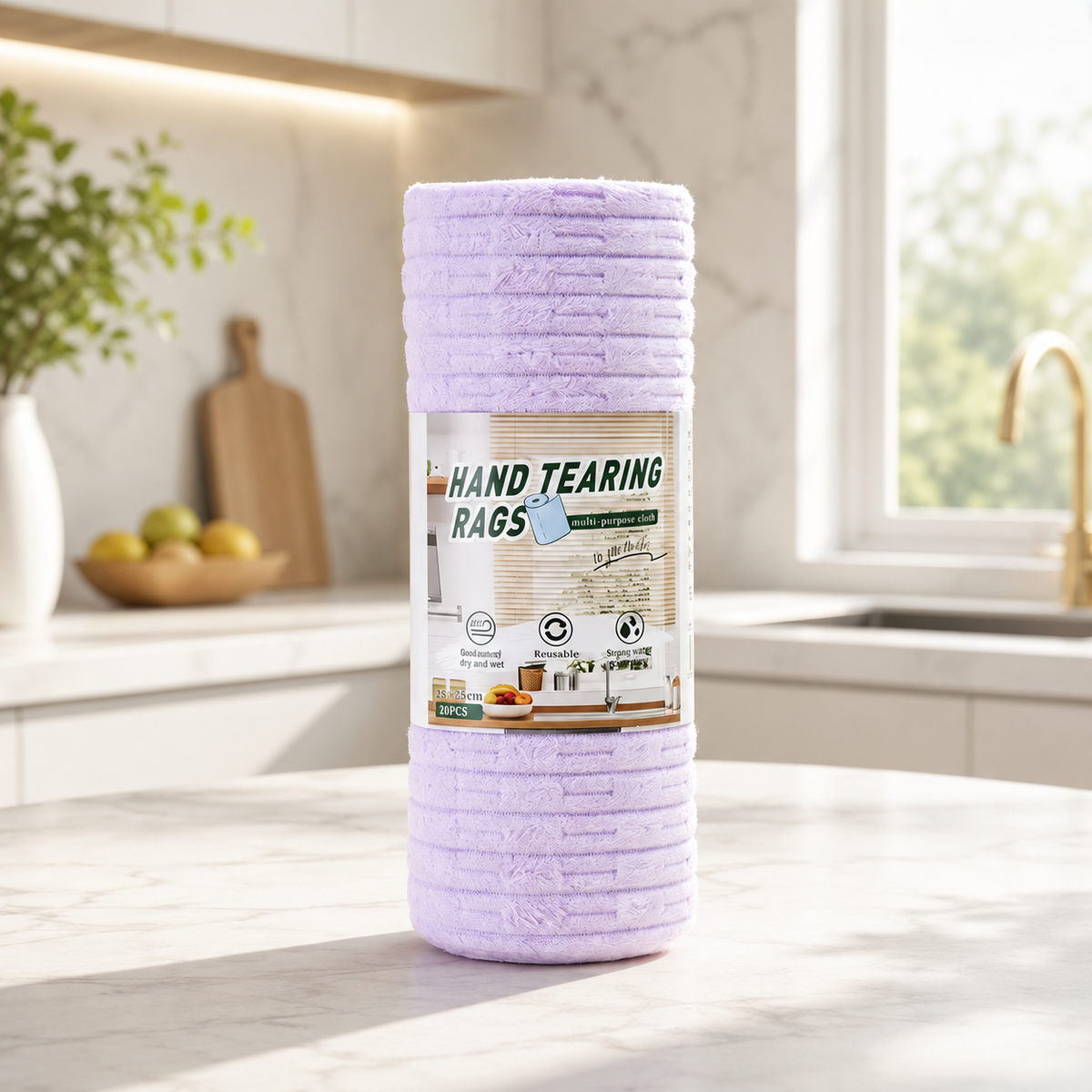 Reusable Tear-Off Cleaning Cloth Roll - product image 1