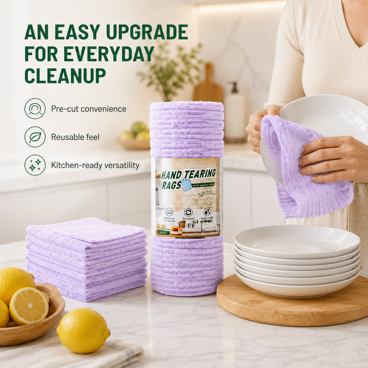 Reusable Tear-Off Cleaning Cloth Roll - product image 9