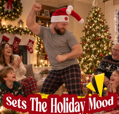 Animated Santa Hat with Moving Decoration - product image 2