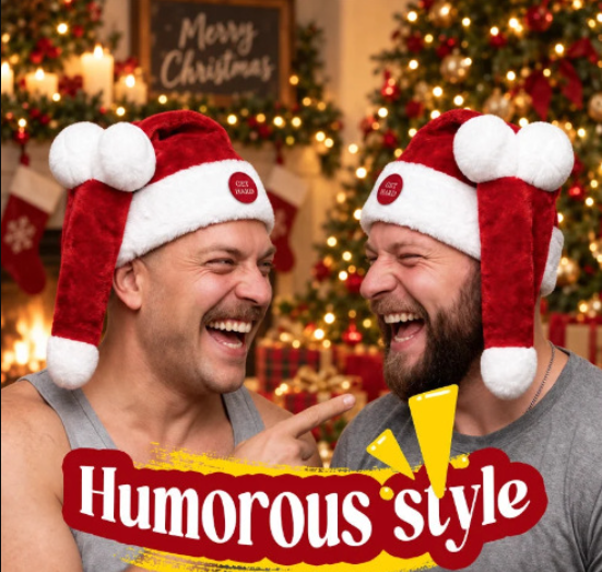 Animated Santa Hat with Moving Decoration - product image 3
