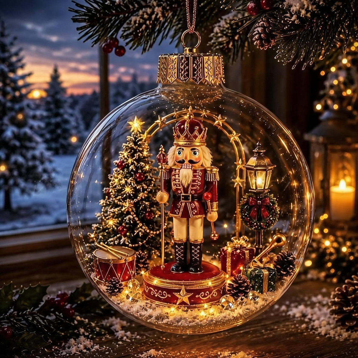 Glowing Christmas Diorama Ornament - product image 14