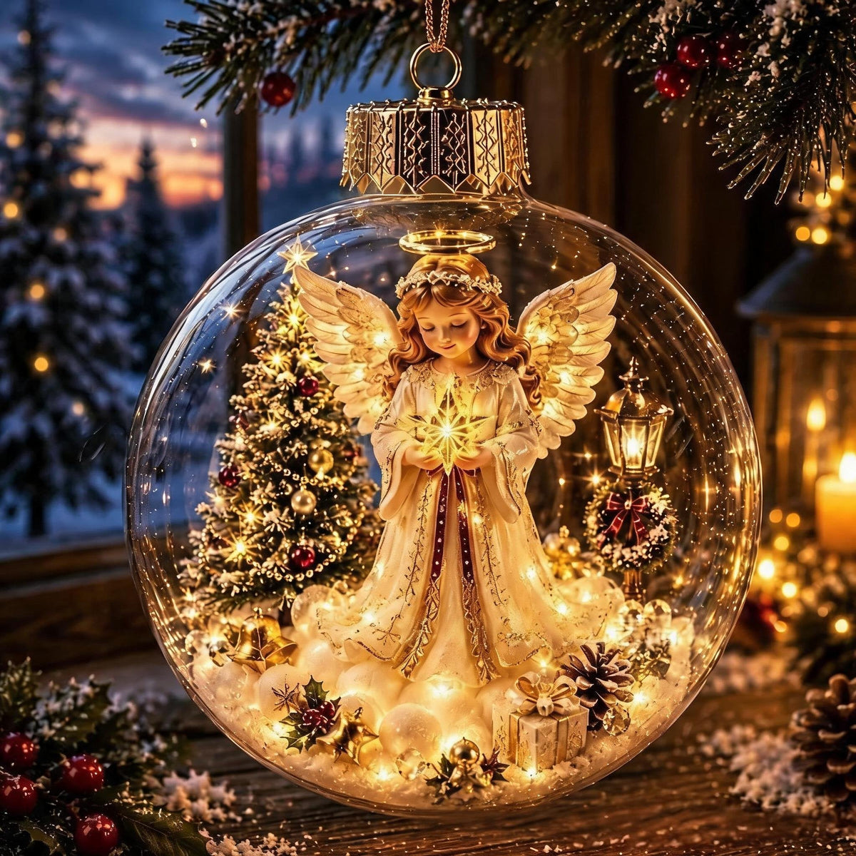 Glowing Christmas Diorama Ornament - product image 9