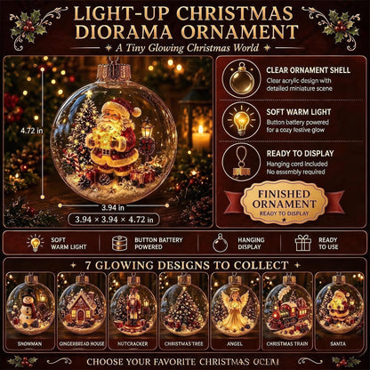 Glowing Christmas Diorama Ornament - product image 7