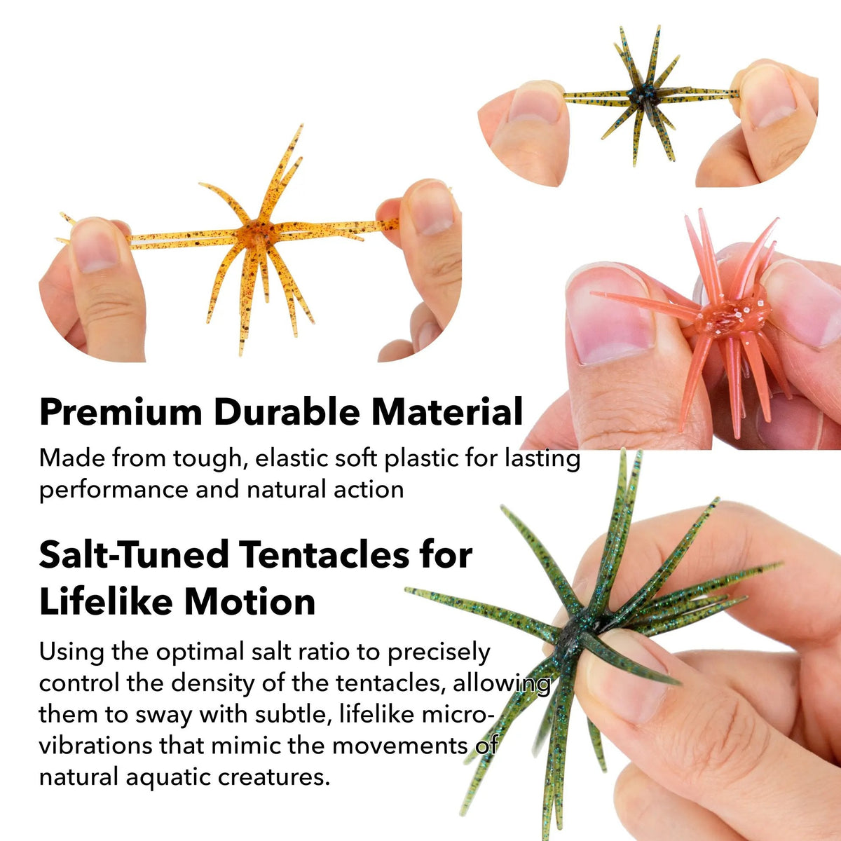 Tentacle Soft Plastic Fishing Lures – 4 or 6 Pack - product image 19