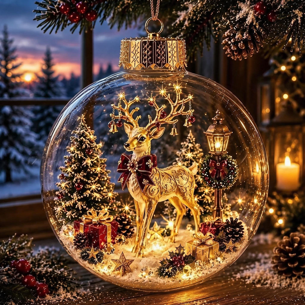 Glowing Christmas Diorama Ornament - product image 13