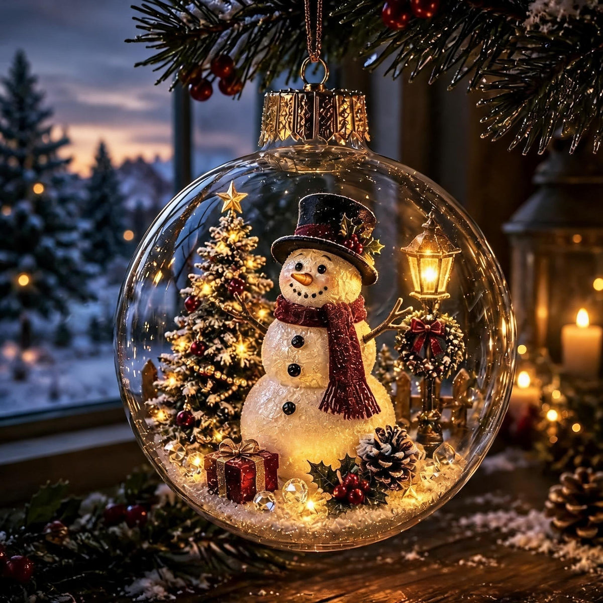 Glowing Christmas Diorama Ornament - product image 11