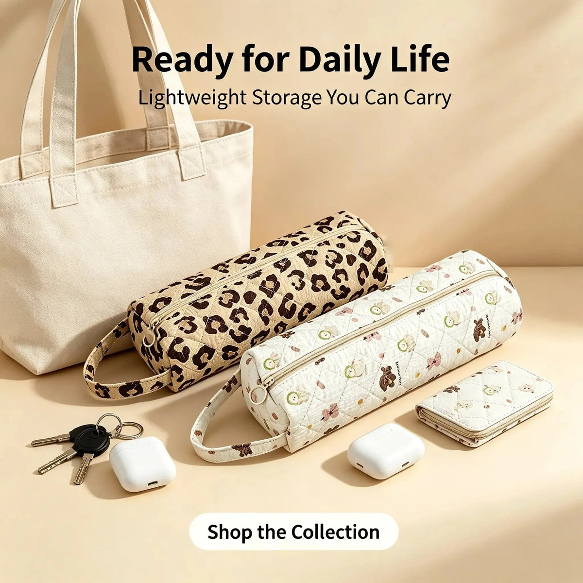 Quilted Multipurpose Storage Bag with Handle - product image 1