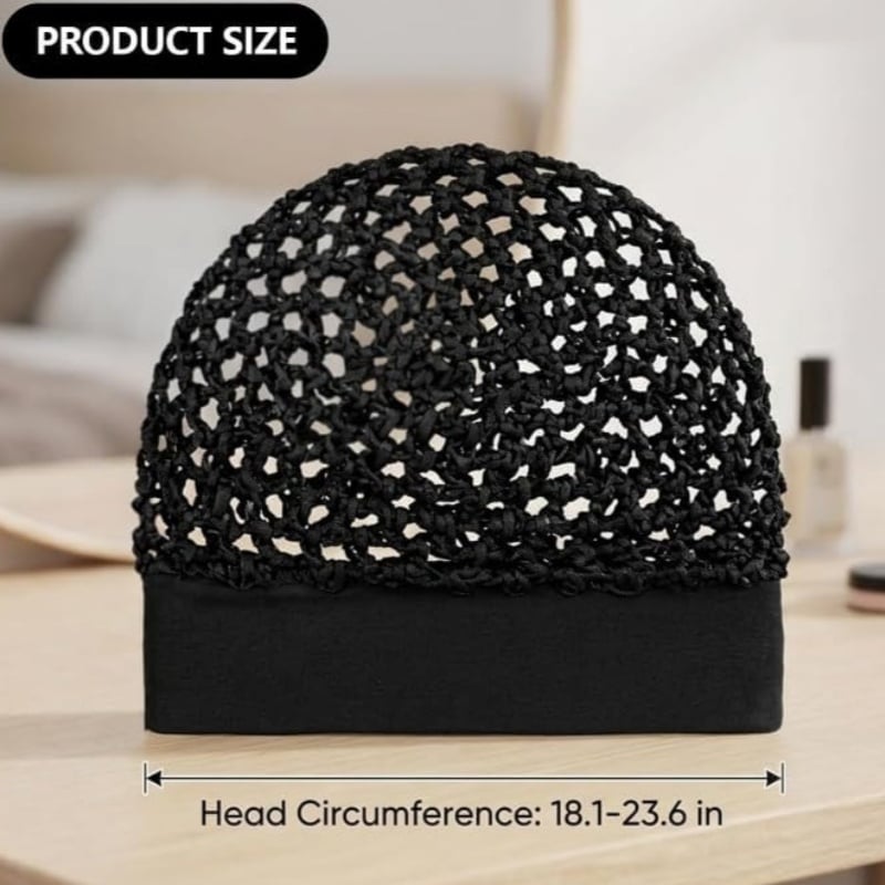 Stretchy Wide-Edge Sleeping Cap Set – 3 Pieces - product image 7