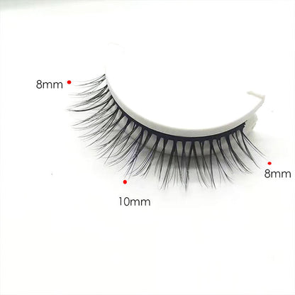 Reusable Self-Adhesive False Eyelashes – 3-Pair Set - product image 2