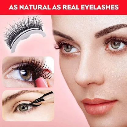 Reusable Self-Adhesive False Eyelashes – 3-Pair Set - product image 5