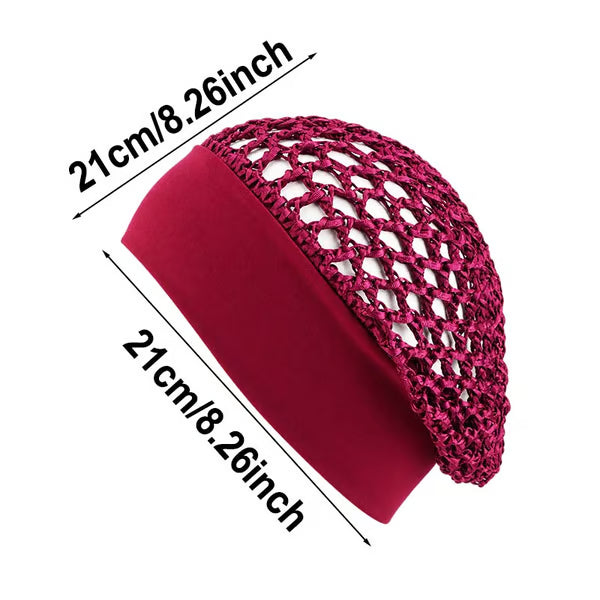 Stretchy Wide-Edge Sleeping Cap Set – 3 Pieces - product image 11